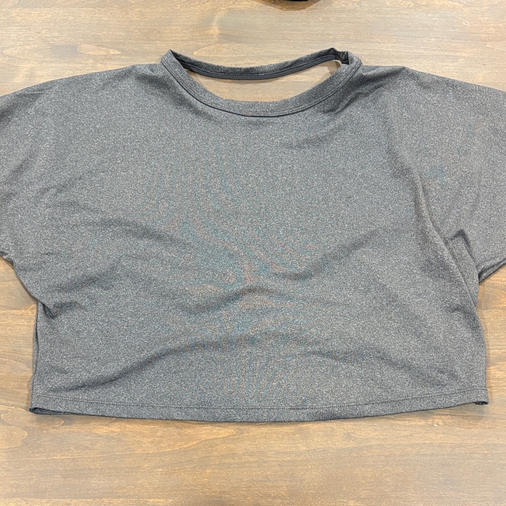 Boxy Open Back Workout Crop